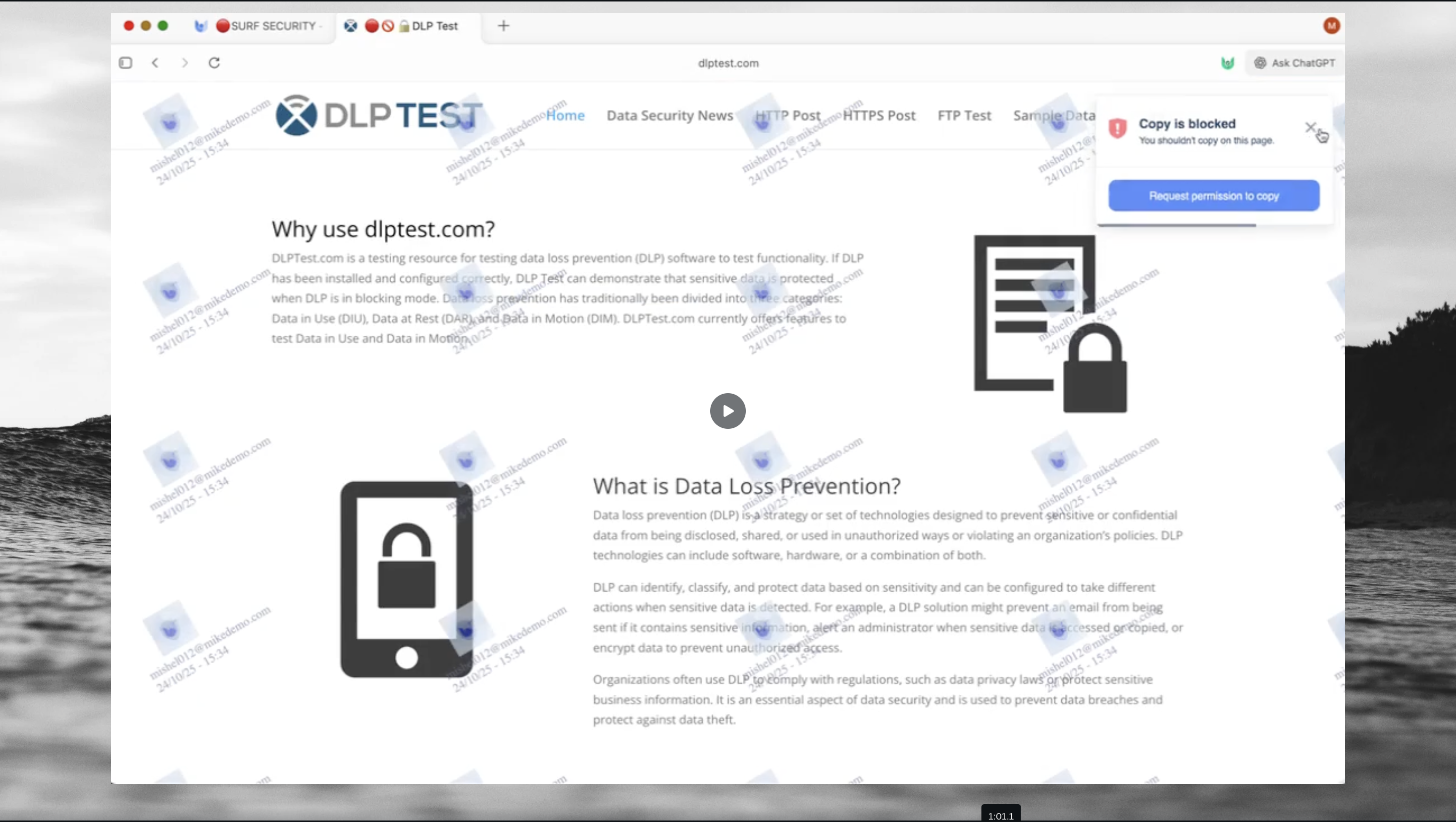 Chat GPT atlas Browser is protected by SURF